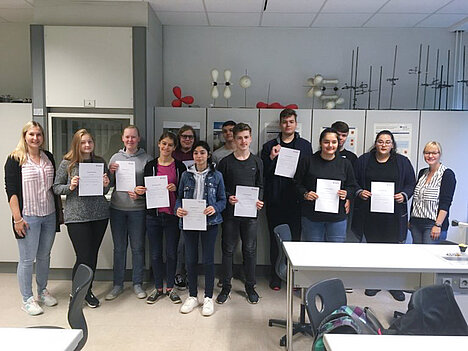 Laborpraktikum bei Evonik im Chemiepark Marl